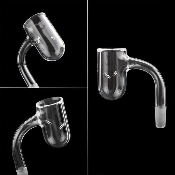 Beracky Auto Spinner Full Weld Round Bottom Flat Bottom Quartz Banger 10mm 14mm 18mm Beveled Edge Terp Slurpers for Glass Bong