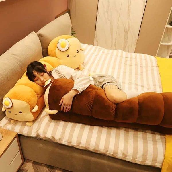 Soft Pillow Baby Home Decor Gift Children Pillow Kawaii Toast Plush Toys Simulation Sliced Bread and Long Bread Cushion StuffedB270720