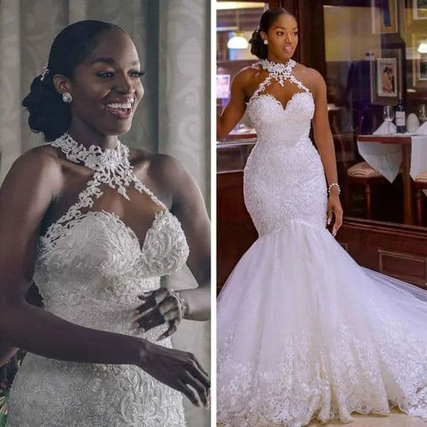 Arabic Aso Ebi Vintage Llace Beaded Wedding Dresses Sheer Neck Mermaid Bridal Dresses Sexy Wedding Gowns Custom Made 2024