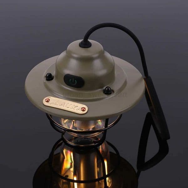LED Camping Lamp 1200mAh Retro Hanging Tent Lamp Stepless Dimming Retro Atmosphere Chandelier Type C Charging for Fishing HikingCL240722