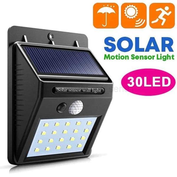 30 LED Solar Lights PIR Motion Sensor Wall Light Solar Outdoor Light Waterproof Solar Powered Sunlight Garden Decor Street LampCL240722