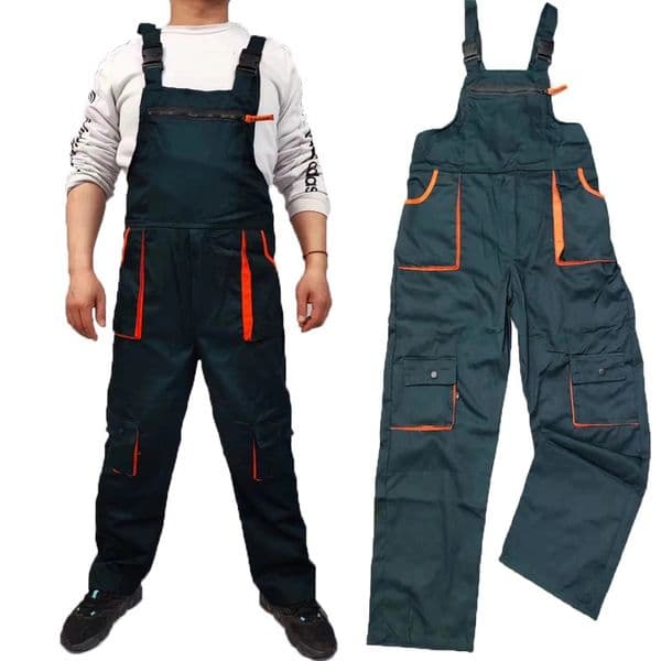 Bib Overalls Mens Women Work Clothing Plus Size Protective Coveralls Strap Jumpsuit Multi Pockets Uniform Sleeveless Cargo Pants 240716
