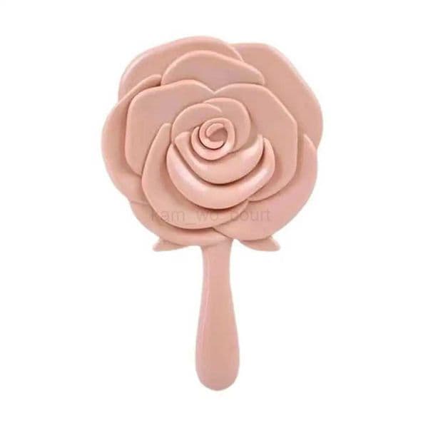 3d Stereo Retro Rose Flower Shape Cosmetic Makeup Compact Mirror Compact Hand Mirror Hand Mirror E1v8 M240722