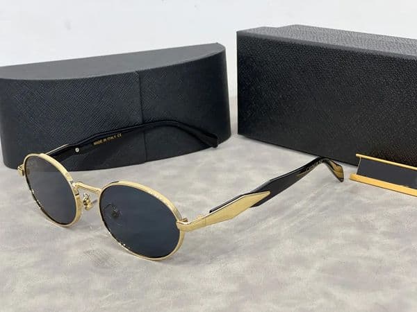 Designer Glasses Eyewear Round Sunglasses Fashion Luxury Women Brand Sunglass Shades Gold Chains Holder Necklace Man Eyeglasses lunettes luxe femme with Boxes