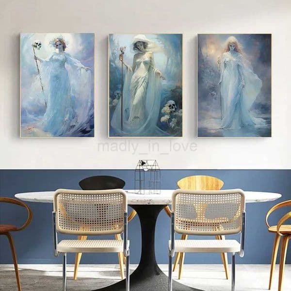 Bedroom Decoration Home Decor Interior Paintings 1Pcs Womens Unique Art Canvas Painting Posters for Wall Decororation RoomM240722