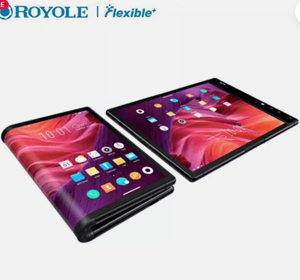New Fold phone Android Snapdragon Cellphone Unlock Qualcomm 855 4G 865 5G Mobile Phone 180Degree Adjustable Amoled Flexible Display 7.8inch ROYOLE Smartphone