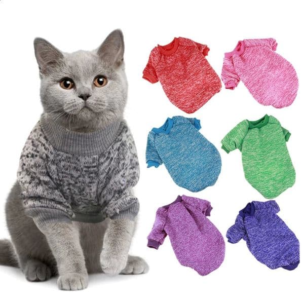 Pet Supplies Clothes Cat Winter Warm Fashion Coat Chihuahua Dog Rabbit Animal Spring 240722