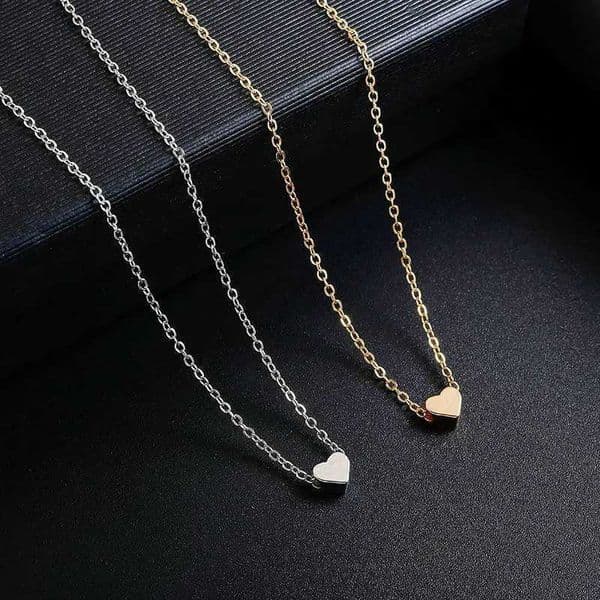 1 gold and silver gold-plated necklace Ms Simple Style Love Alloy Peach Heart pendant 100 matching necklaces jewelry gifts W240731