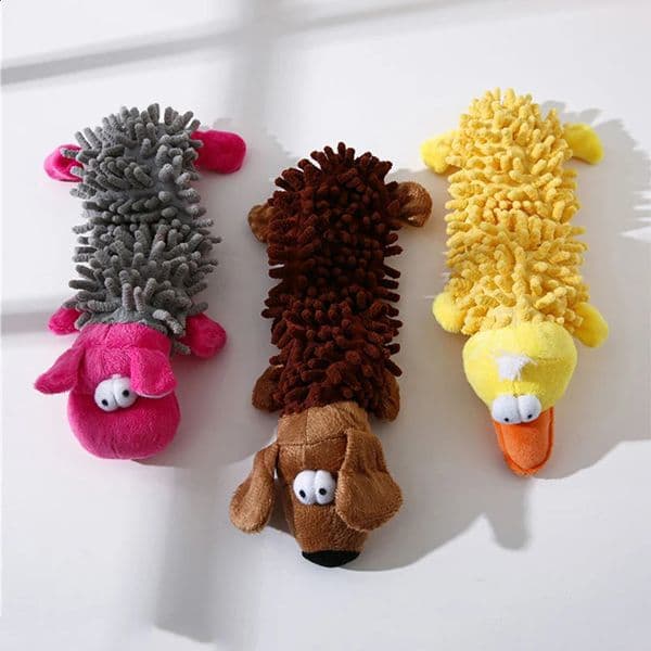Durable Low Price Pet Dog Plush Toy Animal Shape with Squeaky for Small Dogs Chihuahua Yorkshire Bichon Puppy Chew Cleaning Toys 240723
