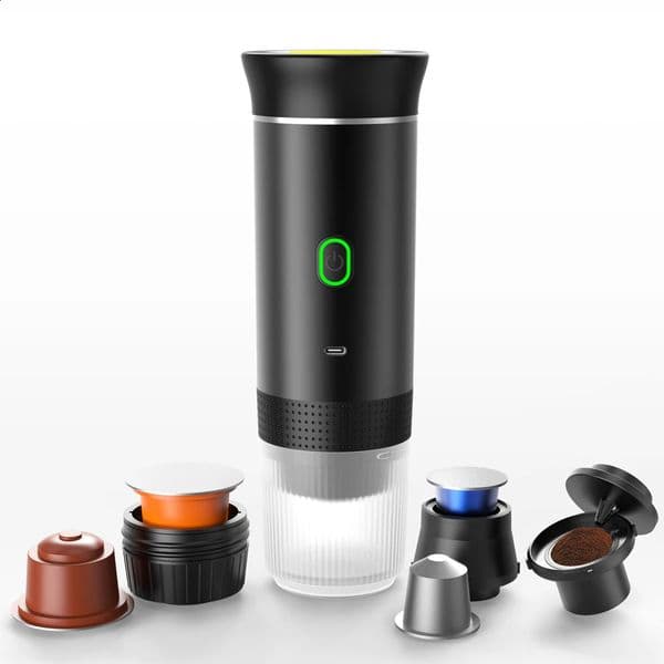 Luxury Designer Decor Wireless Electric Portable Espresso Machine For Car Home Camping 3-In-1 Capsule Powder gift set Travel Coffee Maker Decoration Home