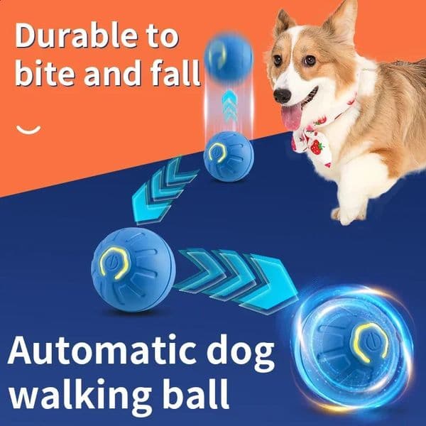 Electric Smart Jump Rolling Ball Dog Toys Automatic Ball er Funny Self-moving Puppy Games Pet Indoor Interactive Pet Toys 240723
