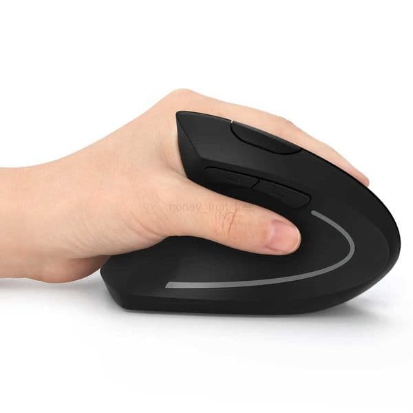 Left Hand Vertical 2.4g Raton inalambrico Wireless laptop computer pc mouse recargable/Battery miceM240725