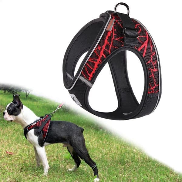 Dog Harness Reflective No Pull Choke Free Pet for Small Medium Dogs Breathable Padded Vest Bulldog Chihuahua 240724