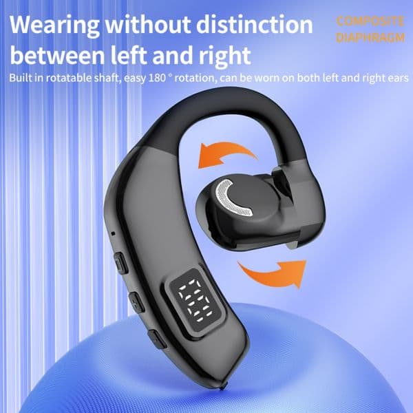 2026 New New 2025 US Outdoor In Stock Open Ear Wireless Earbuds Rotate 360 Degrees 16H Playtime Bluetooth Headphones With Earhooks For Sport Free outdoor Shi Sh