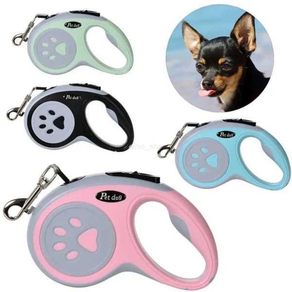 3m 5m Automatic Retractable Pet Leash for Small Medium Dogs Durable Nylon Cat Lead Extend Puppy Walking Running Traction RopeL240725