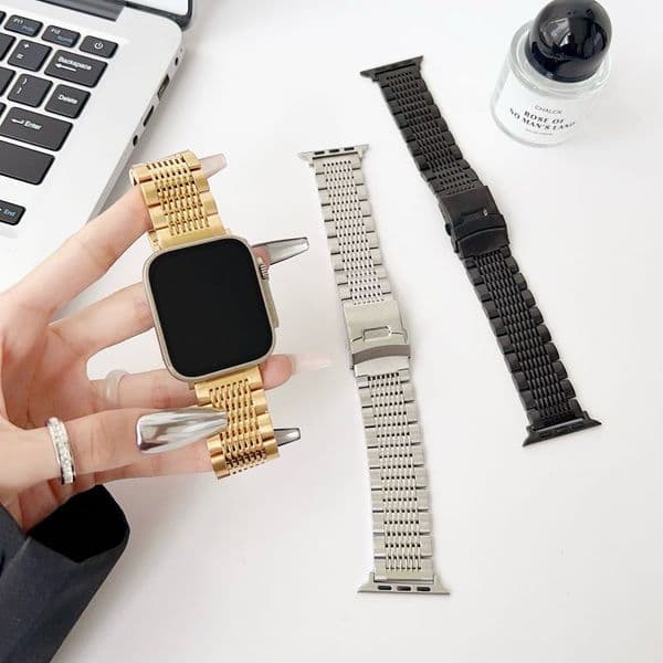 outdoor 2026 New Outdoor New Luxuy Stainless Steel Bracelet For Apple Watch Strap 49Mm 46Mm 45Mm 41Mm 44Mm 40Mm 42Mm 38Mm Metal Band Iwatch Ultra Series 10 9 4
