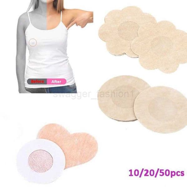 10/50 Pcs Women Invisible Breast Lift Tape Overlays on Bra Sexy Heart Nipple Stickers Chest Covers Adhesivo Bra Nipple PastiesB240725