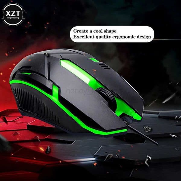 USB Wired Mini Gaming Mouse 1000 DPI Optical 3 Button RGB USB Wired Mouse Mice For PC Desktop Laptop Computer Gamer M240725