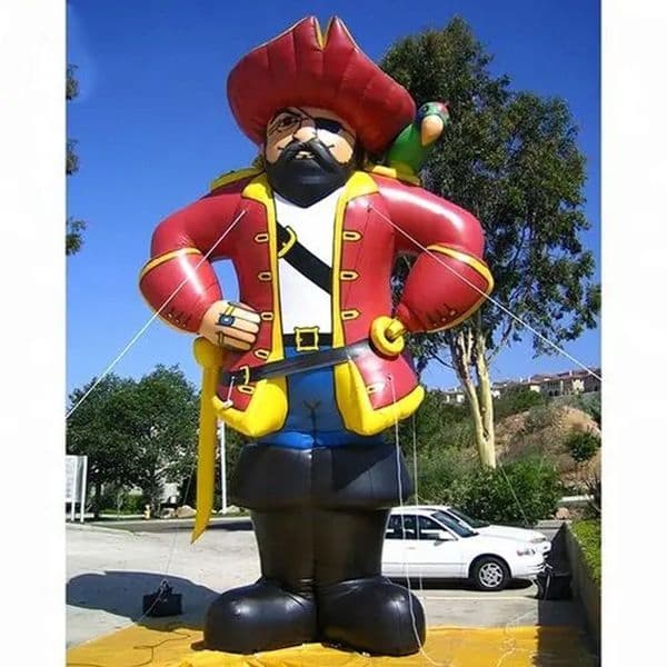 Ocean Event Giant Inflatable Pirate Captain Cartoon Characters For Outdoor Display Kids Party Decoration
