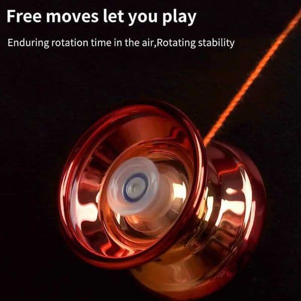 Professional Alloy Yoyo Magic Toy Strong Impact Resistant Trick Yo-Yo Ball For Exercise Hand-Eye Coordination For Kids Beginners M240725