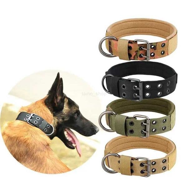 1pc Medium To Large Nylon Tactical Pet Dog Collar - Adjustable And Durable Suitable For Medium And Large Dogs.L240725