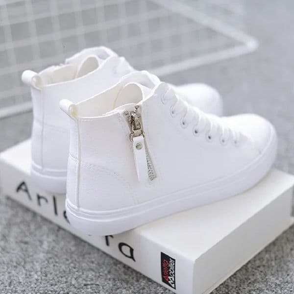 Vulcanize White Chi Sneakers Basket Femme Casual Tenis Feminino High Top Flat Shoes Trainers Women Zapatos Mujer
