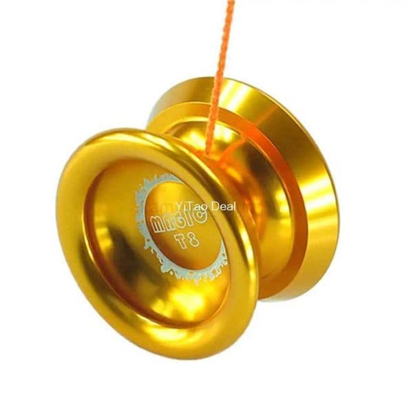 EBOYU New Golden yoyo Ball Magic YoYo T8 Shadow Aluminum Professional Yo-Yo Ball Gift Toys for KidsM240725