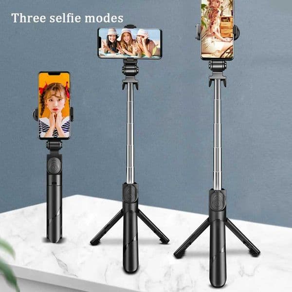 XT02 Selfie Stick Tripod with Wireless Remote Extendable Portable Phone Stand Selfie Stick Tripod for Live Streaming RecordingM240719