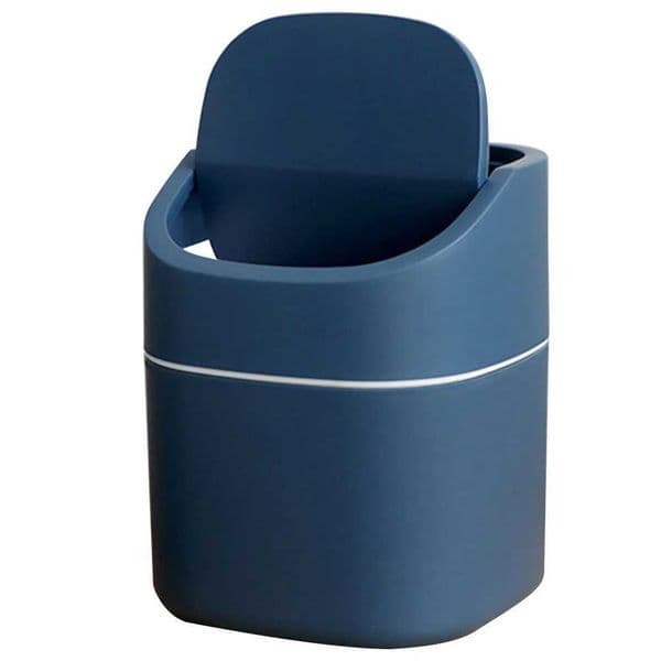 Mini Wastebasket Desk Garbage Can Desktop Trash Small with Lid Nordic Modern BinB240726