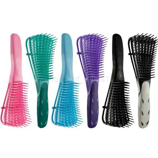 Detangling Massage Scalp Hair Brush Comb Women Styling Tool Afro African 4C Kinky Wavy Curly Hair ProductM240727