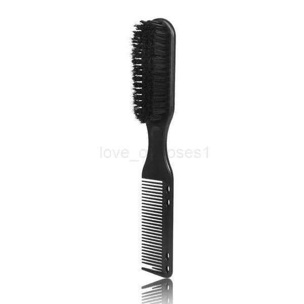 Professional Double-sided Comb Brush Small Beard Styling Brush Shave Beard Brush Barber Vintage Carving Cleaning AccessoriesM240727