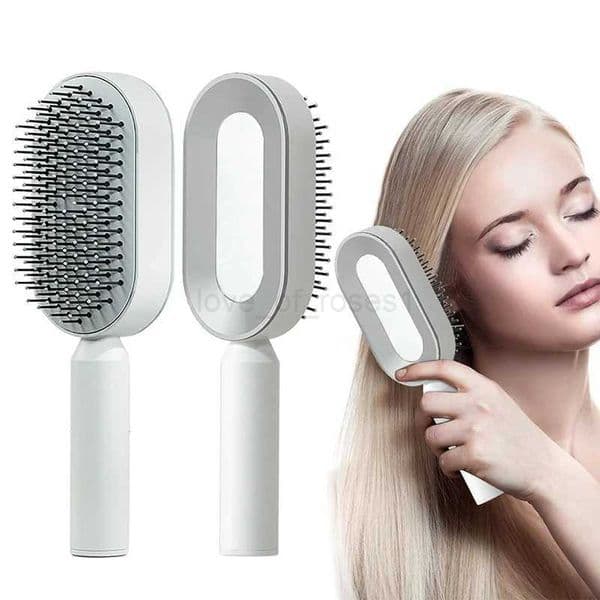 Self Cleaning Hair Brush 3D Air Cushion Massager Brush Airbag Massage Comb Brush Shaping Comb Self Cleaning Hair BrushM240727