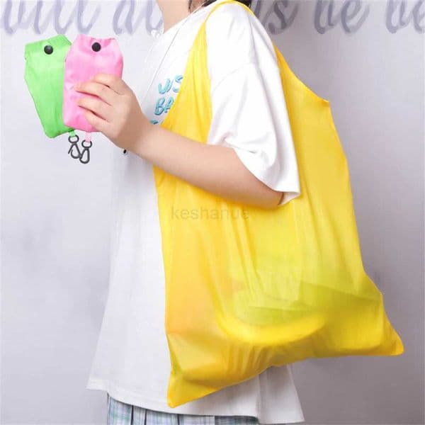 Welling Portable Folding Eco Friendly Nylon Grocery Shopping Bag Tote Pouch OrganizerXJ240727
