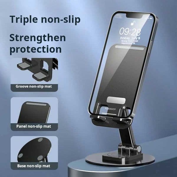 Live broadcast mobile phone holder adjustable telescopic folding desktop stand 360-degree rotatable mobile phone holder baseusM240725