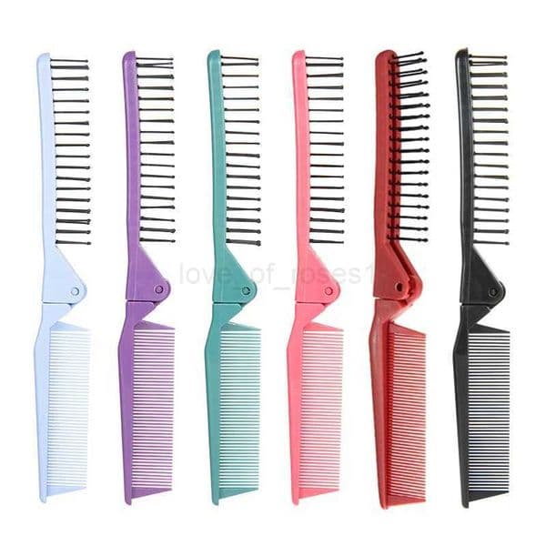 Creative Portable Air Hotel Travel Folding Comb Portable Comb Hair Massage Folding Pocket Comb Barba Styling ToolsM240727