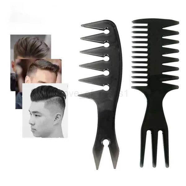 New Mens Hair Comb Professional Hairdressing Barber Wide Tooth Hair Brush Men Combs Hairstyle Man Barbershop Hair Styling ToolsM240727