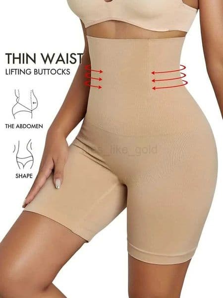 High Waist Shaping Boyshort Panties Tummy Control Butt Lifting Slim Shorts Womens Underwear ShapewearL240727