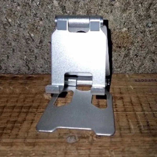 All Metal Aluminum Mobile Phone Holder Universal Bracket Folding Double Shaft Design Stable Anti FallM240725
