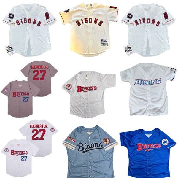 Buffalo Bisons Baseball Jersey 27 Vladimir Guerrero Jr Custom Jersey Any Name Number