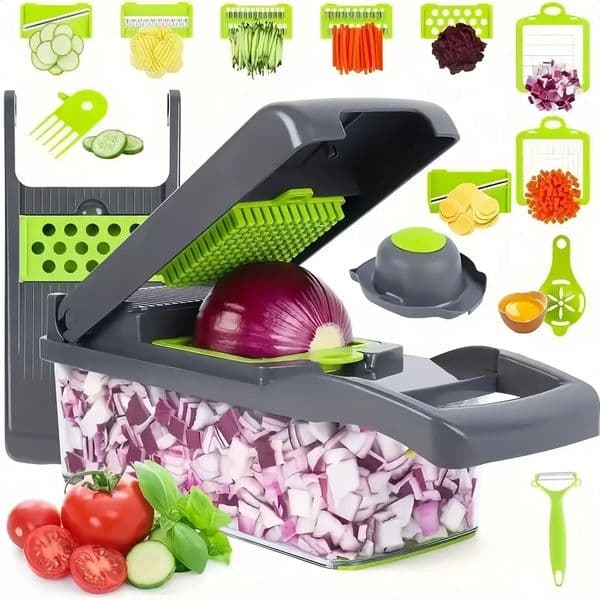 1416 in 1 Multifunctional Vegetable Chopper Handle Food Grate Slicer Dicer Cut Kitchen Items cocina 240722