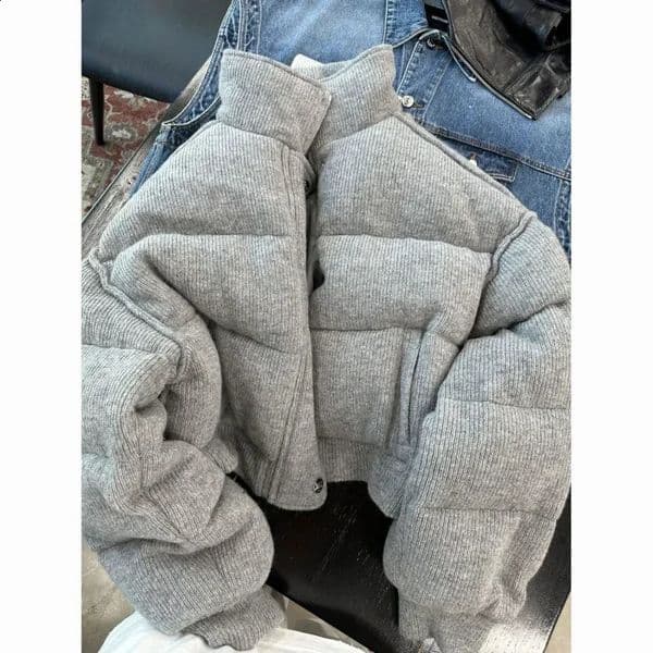 S-3Xl Short Parkas Women Plus Size Cropped Down Coats Streetwear Thick Puffer Jacket Winter Korean Cotton Padded Outwears 240729