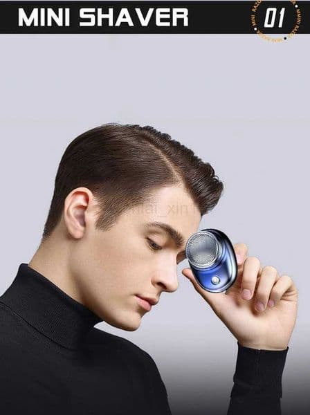 1 PCS - Portable Mini Electric Shaver USB Fast Charging Mens Car Travel Shaver Washable FunctionY240729