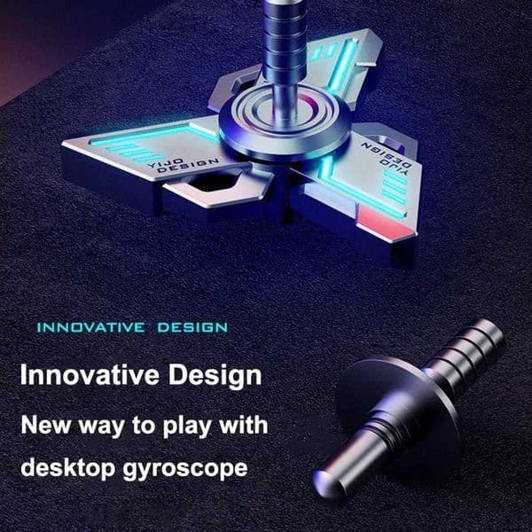 Alloy Fidget Gyroscope EDC Luminous Fidget Gyroscope Unlimited Black Technology Decompression Toy Childrens Toy Limited EditionZ240729