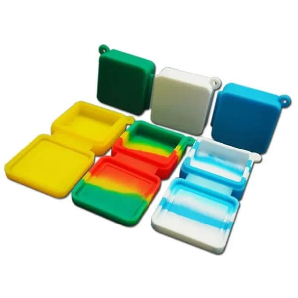 UPS Nonstick Wax Containers Smoking Accessories 9ml Block Shape Silicone Container Food Grade Jars Dab Tool Storage Jar Oil Z 7.29