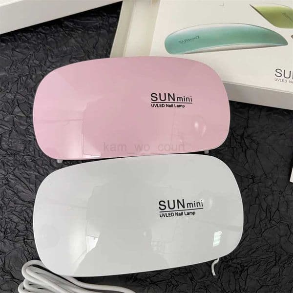 Mini 6W Nail Dryer LED UV Lamp Micro USB Gel Varnish Curing Machine Nail Art Equipment 6LEDS Beads Manicuring Nail ToolM240729