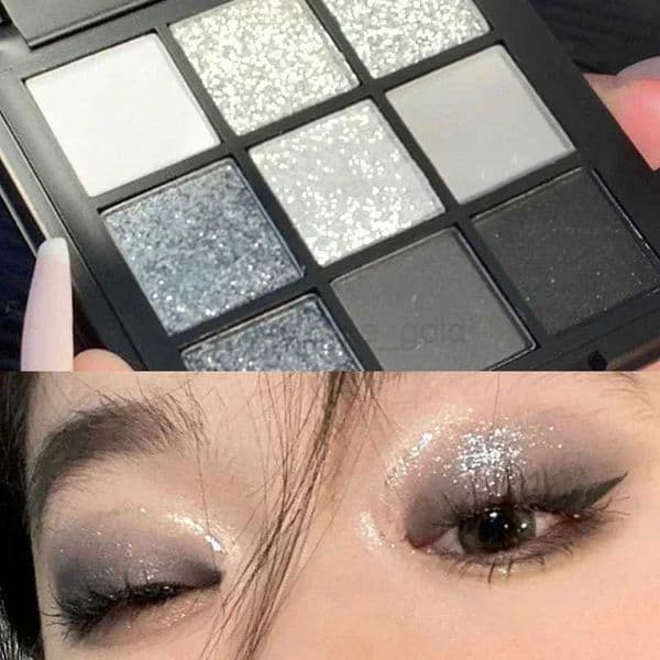 Punk Smoky Cool eye shadow Palette Pearl Bright Matte eye shadow Palette Lasting Black Makeup eye shadow Palette BeautifulW240730