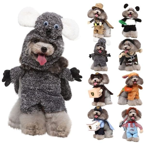 Halloween Pet Costumes Funny Pet Costumes Cats And Dogs Transformed Into Funny Holiday Costumes Panda Courier Various 240729