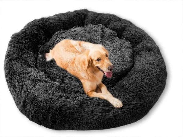 Dog bed oversized circular dog house breathable solid house large dog bed plush donut sleeping bag non slipX240730