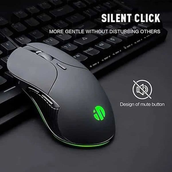 New Arrival INPHIC B2 Wired Mouse 4-speed Adjustable DPI Silent Button E-sports Game Macro E-sports Usb Office Desktop Computer T250225