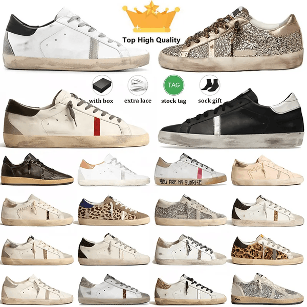 Ball star Golden Goods Designer Super-star Italy Brand Women Men luxury sneaker star shoes women dirty shoes ball star sneaker do-old style old school size 36-45